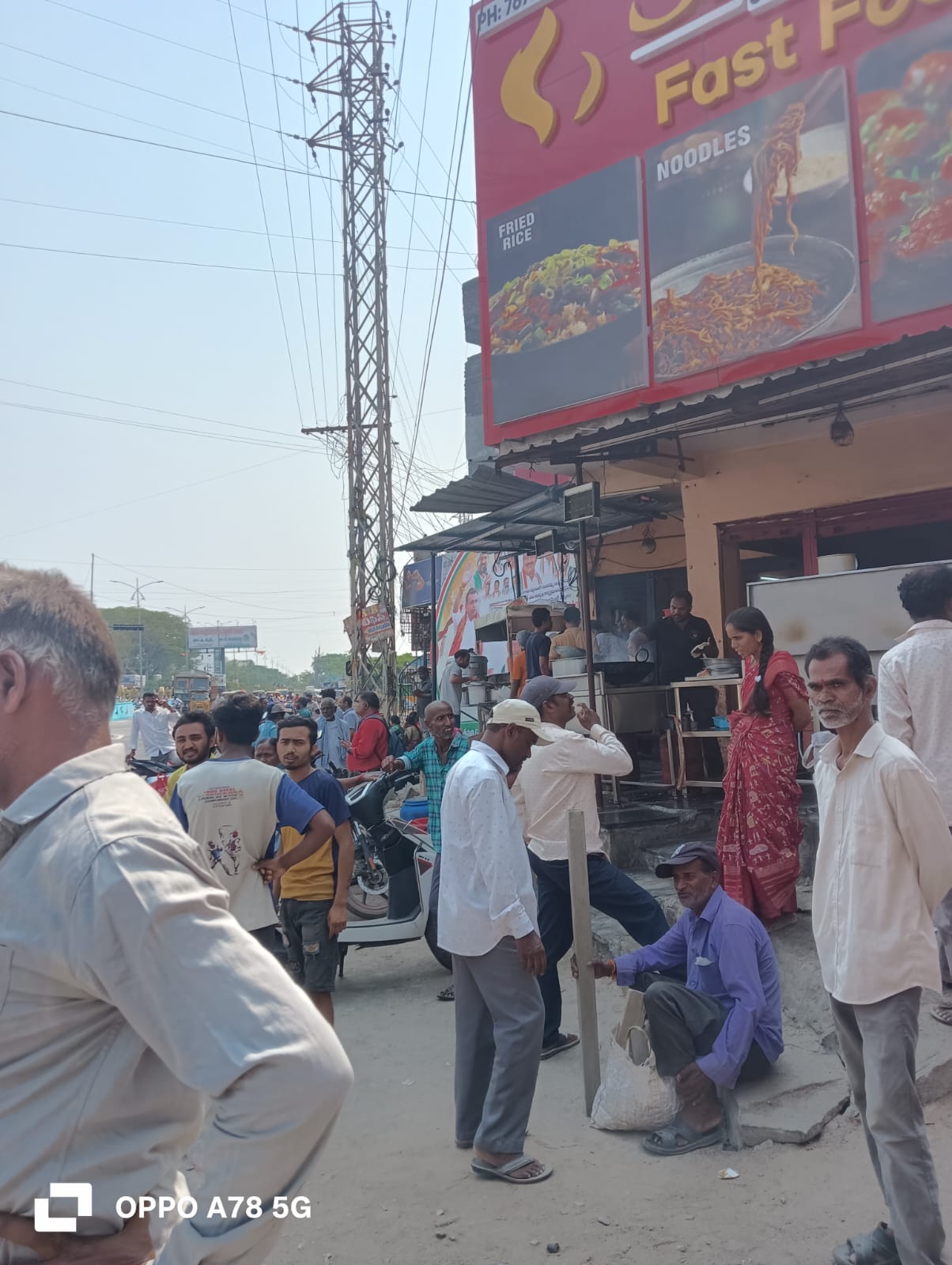 Image 1 of awareness activity at Labour Adda Jangaon