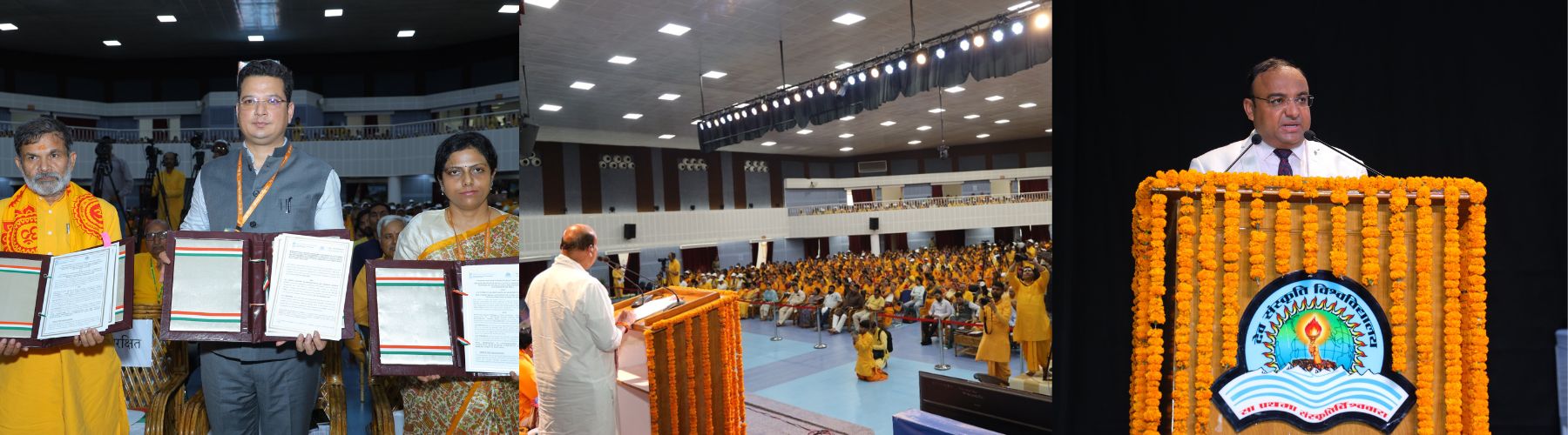 Glimpses from the observance of the International Day Against Drug Abuse and Illicit Trafficking and the culmination of Nasha Mukt Bharat Saptah 2026 at Haridwar, in the august presence of Hon'ble Union Minister Dr. Virendra Kumar, Dr. Chinmay Pandya, Pujya Swami Chidanand Saraswati Ji, Shri Khajan Das, and Dr. Dhan Singh Rawat.