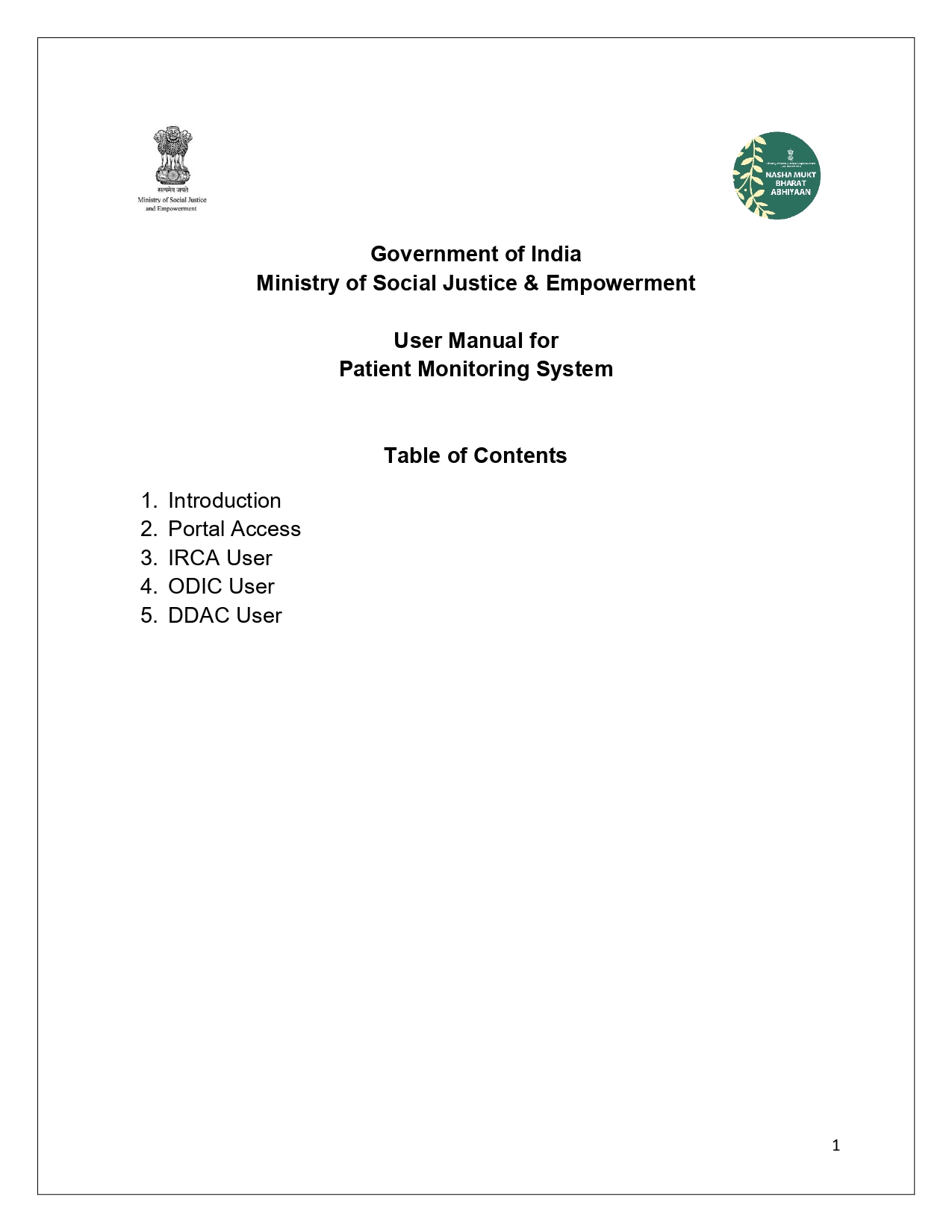 User Manual for Patient Monitoring System, May 2026