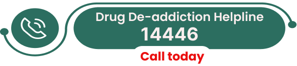 Contact us Drug De-addiction Helpline no = 14446
