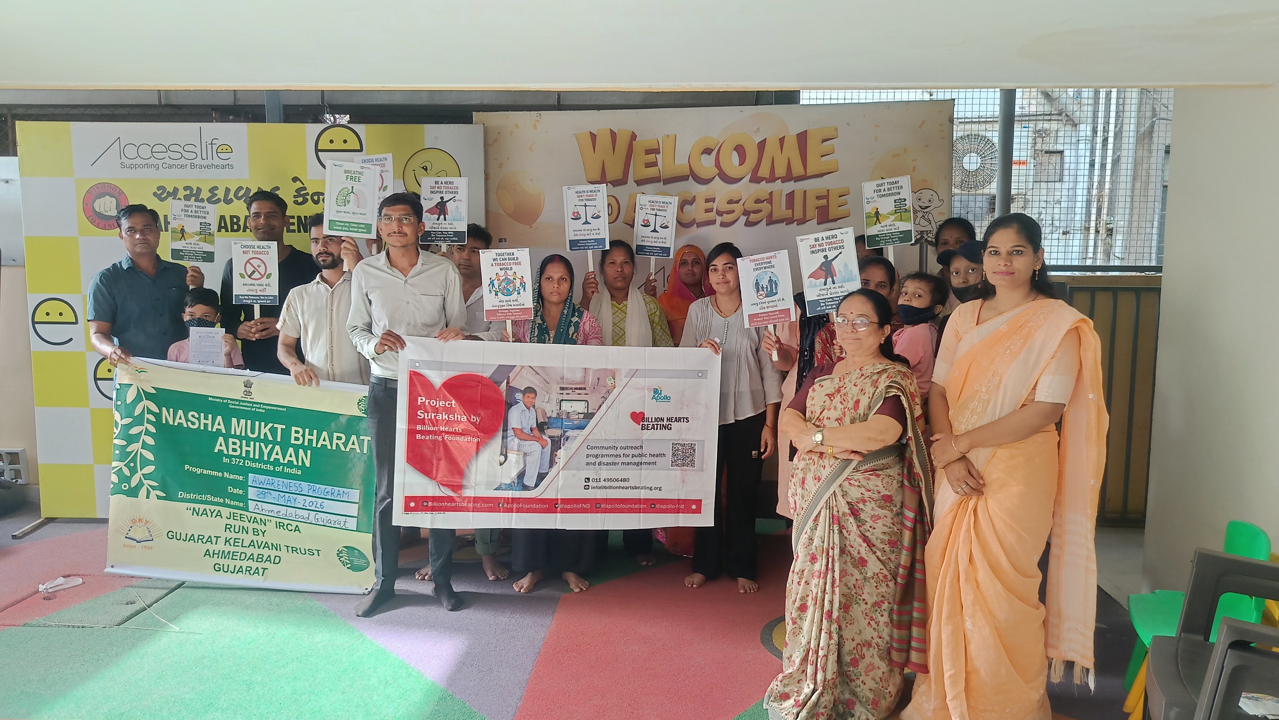 Awareness Camp at Access Life- supporting cancer bravehearts, I P Mission Compound, Ellisbridge, Ahmedabad