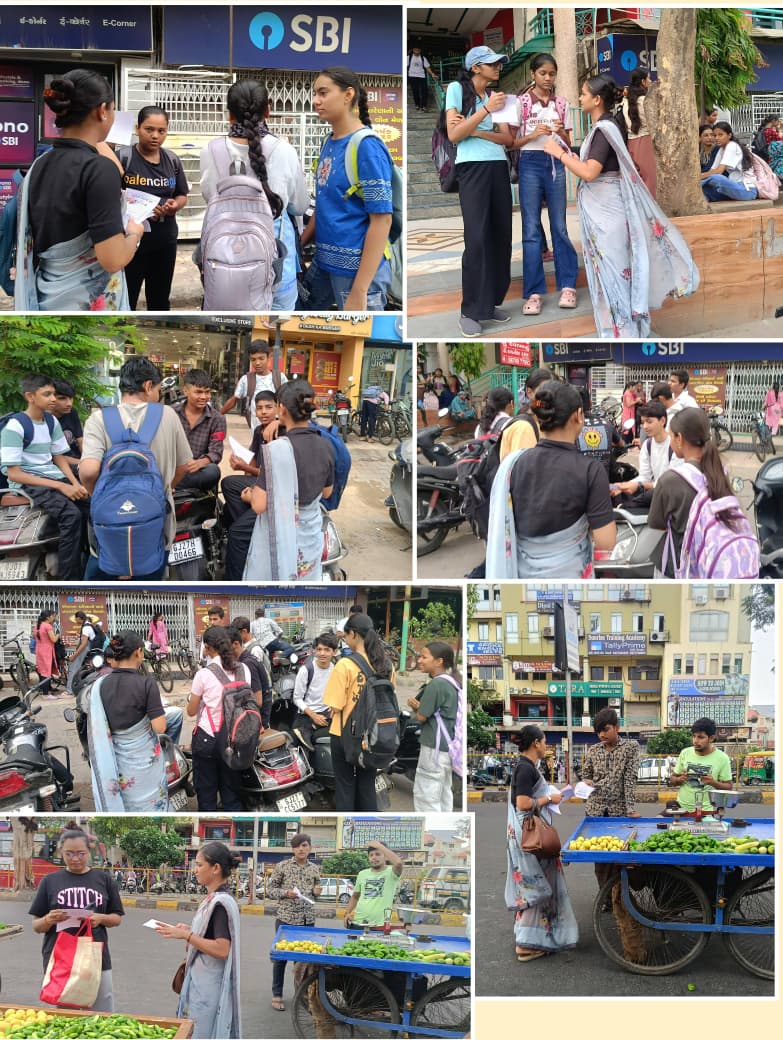 Image 2 of awareness activity at Govindvadi vegetable and street market bhairavnath road govindvadi cross road ishanpur ahmedabad
