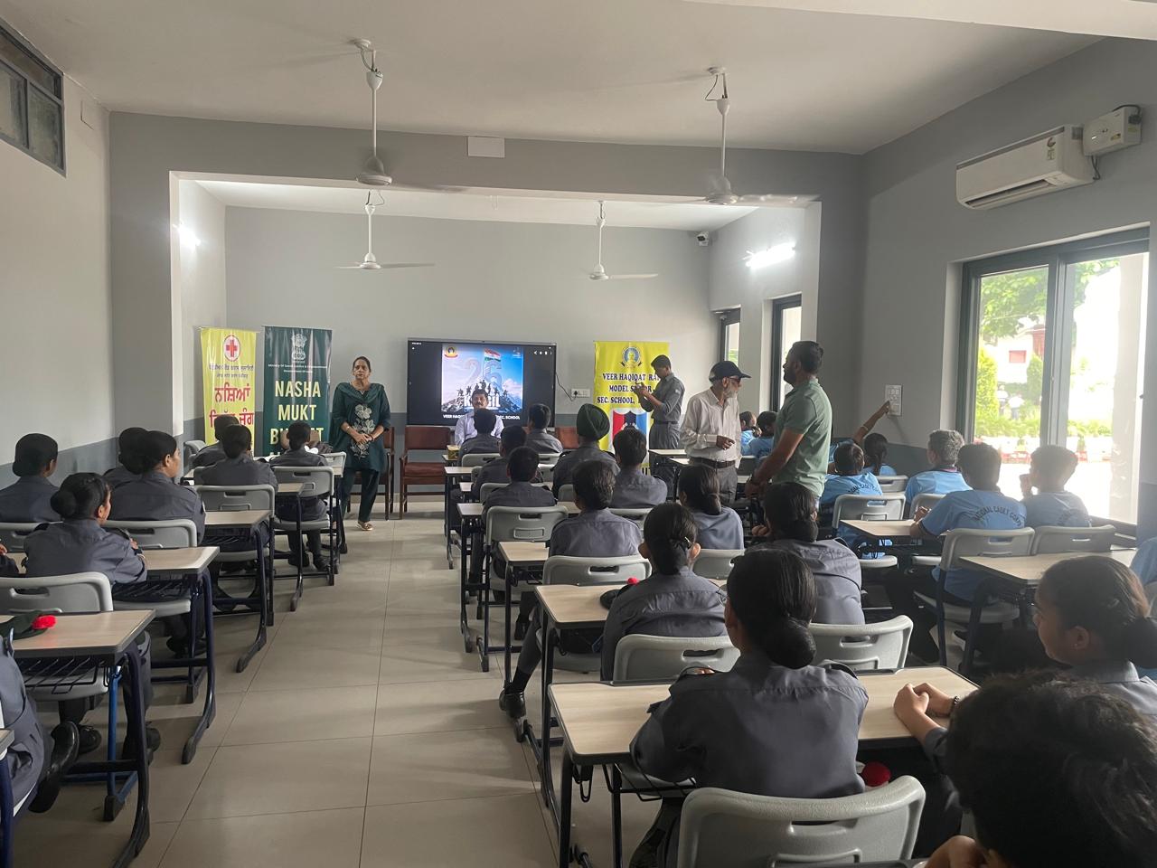Awareness Camp at Govt. Veer Haqiqat rai sen. sec. school